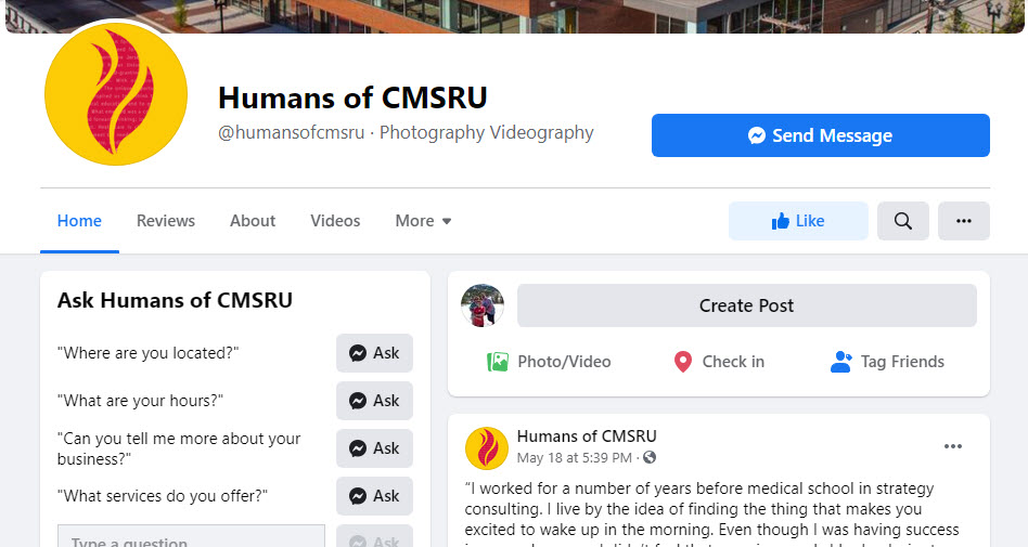 Humans of CMSRU Story Dr. Elyce Cardonick, MD