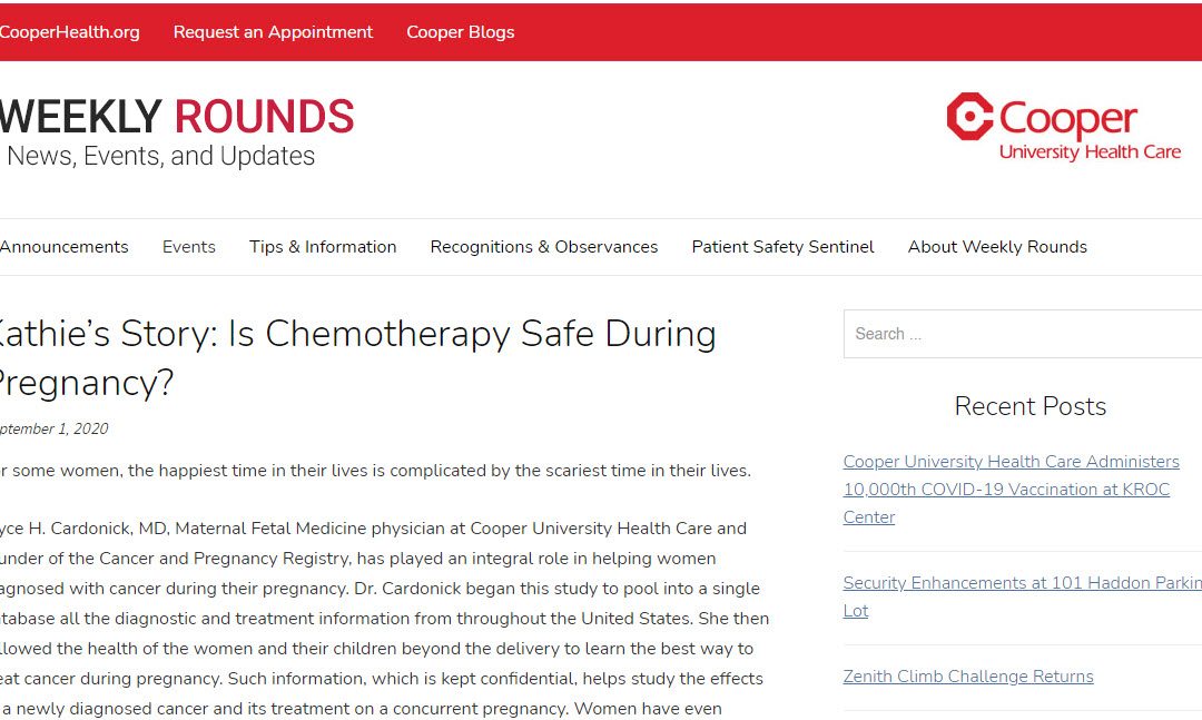 Kathie’s Story: Is Chemotherapy Safe During Pregnancy?