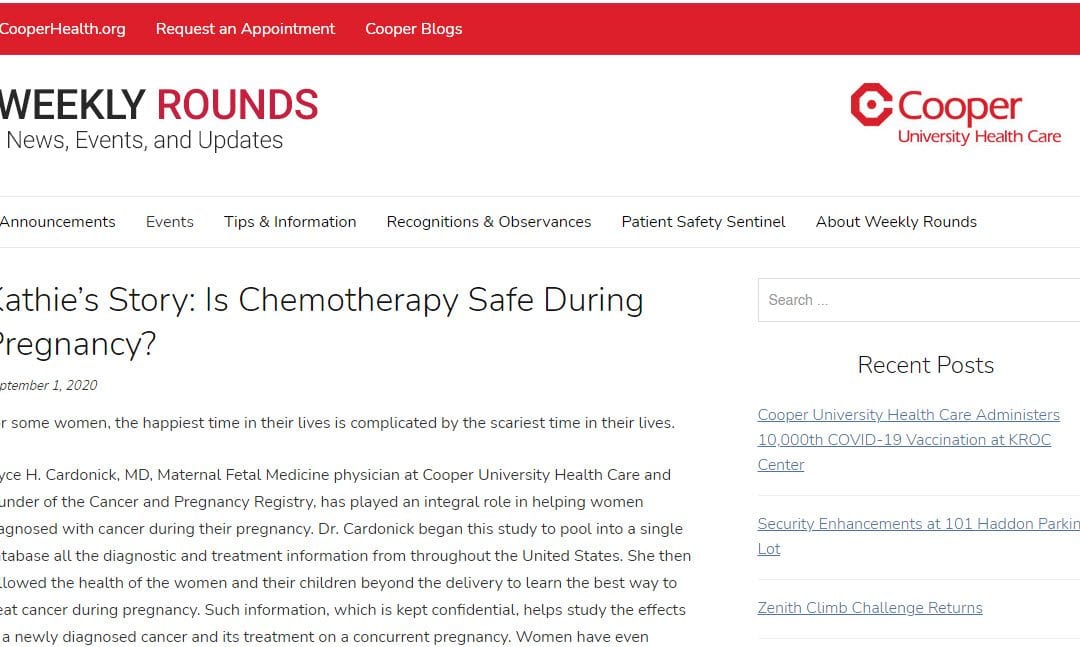Kathie’s Story: Is Chemotherapy Safe During Pregnancy?